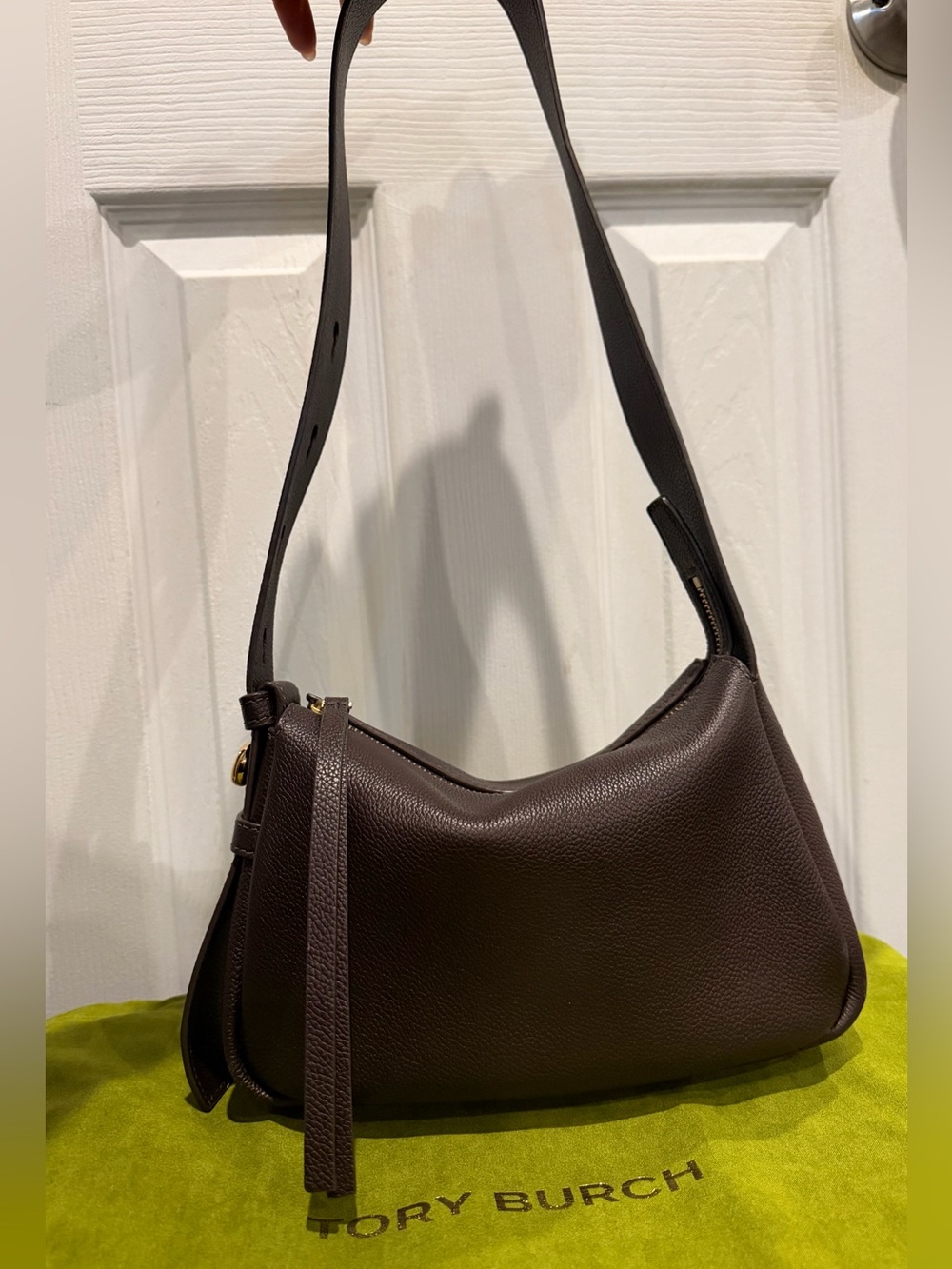 Tory Burch Romy Shoulder Bag Deep Brown Small